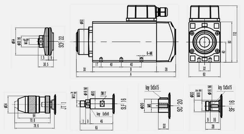 高速電機圖紙參數